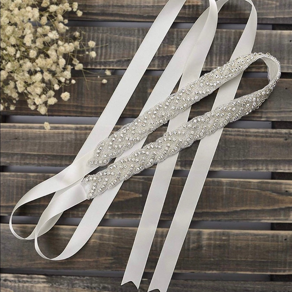 2 rhinestone belts/sashes not used